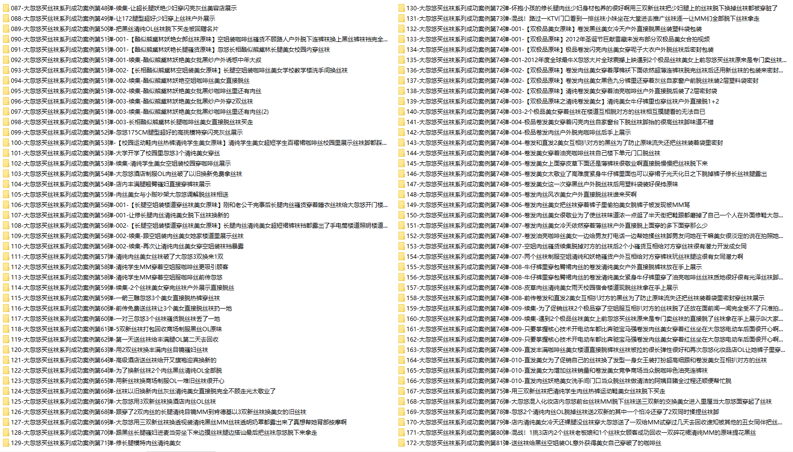 [全网资源汇总][500期]大忽悠买丝袜系列套图合集[持续更新]